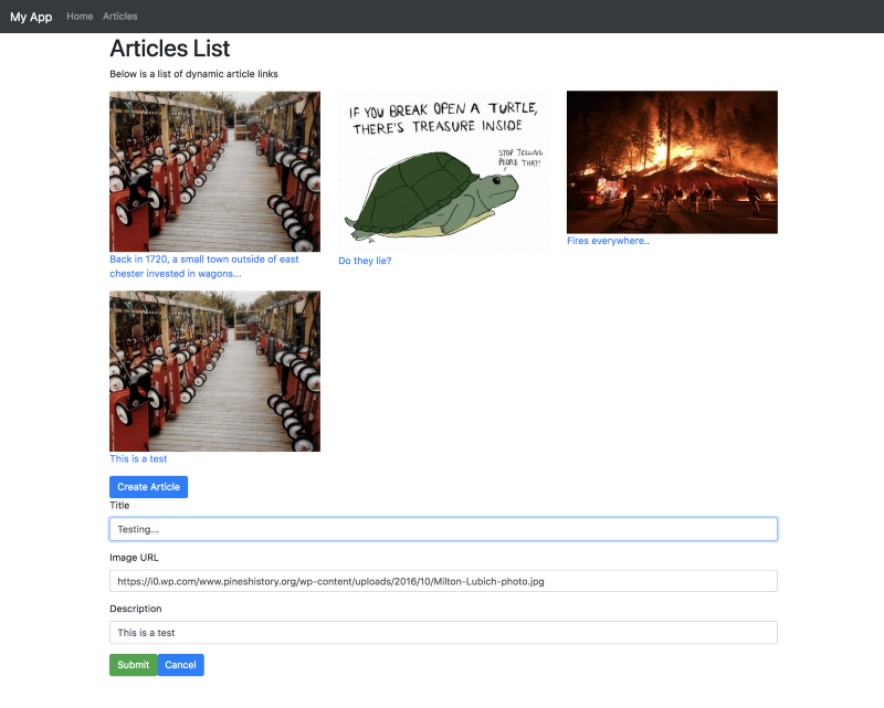 Create an article