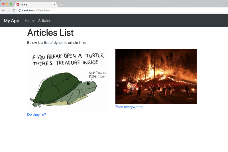 localhost:4200/articles